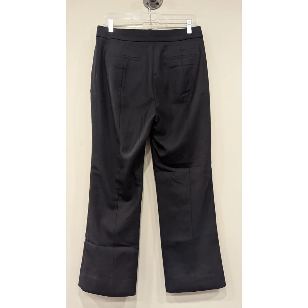 J. Crew Willa Cropped Flare Pants In Italian City Wool Blend Size 6